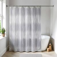 Cortina de ducha peva 180x180cm 12 anillas blanco - plaza - Tendance