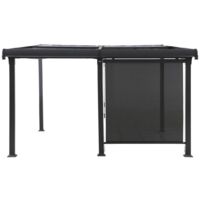Toldo pérgola pizarra Enolie 4X3,5m - Hespéride