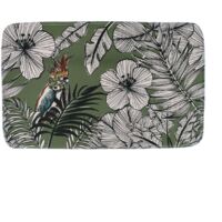 Alfombra microfibra estampada 45x75 cm - jungle fever khaki - Tendance