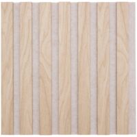 Lote de 3 paneles decorativos Colva beige con fondo gris 30x30cm - Atmosphera créateur d'intérieur