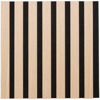 Lote de 3 paneles decorativos Colva beige con fondo negro 30x30cm - Atmosphera créateur d'intérieur
