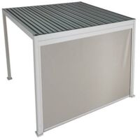 Toldo para Evora pérgola bioclimática para Evora 6x3,6 m arcilla - Hespéride