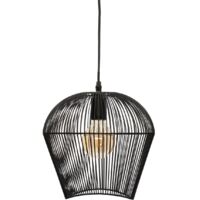 Lámpara colgante 'Jena' negra - metal D. 26 cm - Atmosphera créateur d'intérieur