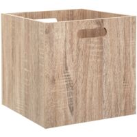 FIVE Caja de almacenamiento de madera - Natural