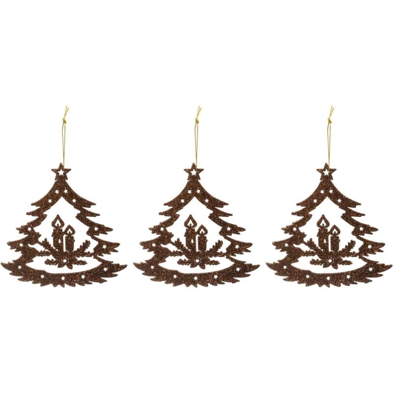 Weihnachtsbaum thema bronze glitter x 3 Feeric lights & christmas