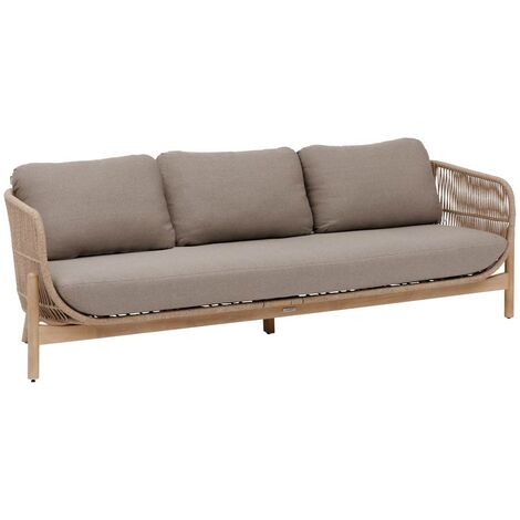 Hespéride Gartensofa Deona 3-Sitzer - Akazie Taupe