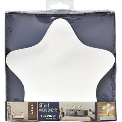 Set aus 4 spiegeln mit sternen 19x20cm 2mm - uni - Tendance