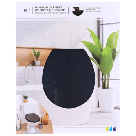 WC-Deckel MDF 18 Zoll Mit Edelstahl-Befestigung - Ouessant Design Von Tendance