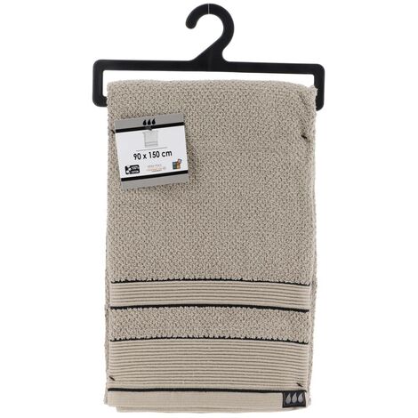 Casaviva Maxi-Badetuch 150x100 Cm – 750 G/m² Baumwolle, Oeko-Tex, Super Saugfähig & Kuschelig, Farbe Turteltaube