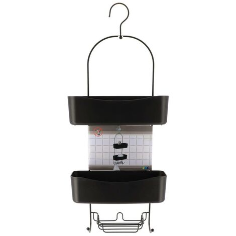 Toilettenpapier-Halterung Aus Metall – Schwarz, Mit Reserve-Rolle Und Abroller, Modernes Design