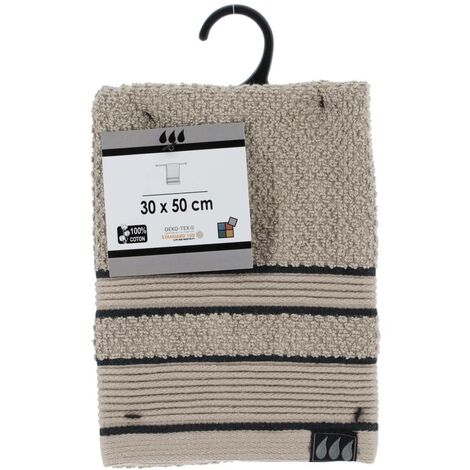 Serviette De Bain Doulito Serviette Invité 30x50 Cm - 500g/cm² Taupe