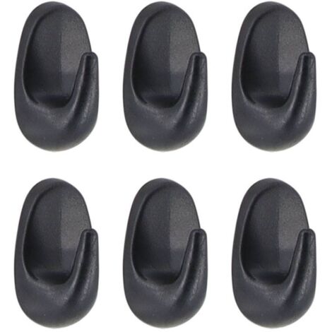 Set mit 6 haken abs 3m - schwarz - Tendance (1/2)