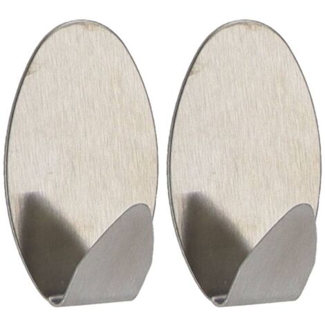 Set aus 2 edelstahlhaken 3m oval- chrom - Tendance