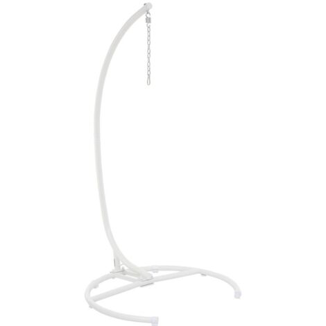 Ständer für Hängesessel PANAO Weiß - 105 x 105 x 210 cm - Epoxidbeschichteter Stahl