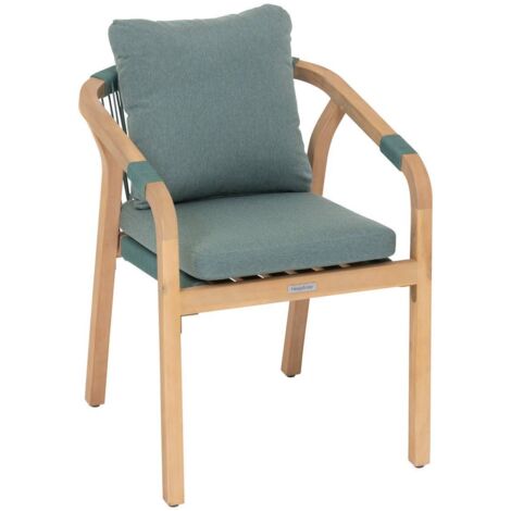 Gartensessel PAPOUASIE Olivgrün - FSC®-zertifizierte Akazie - Polyester