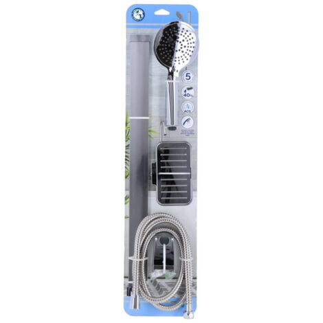 Moen 3558EPBL Handbrause Mit Gleitstange – 5 Sprühfunktionen, 76 Cm Schiene, Mattschwarz, WaterSense
