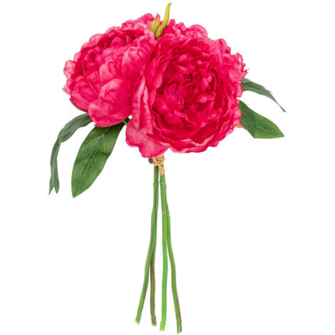Strauß von 4 künstlichen Pfingstrosen Bely Rose H31cm - Atmosphera créateur d'intérieur