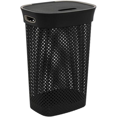 Wäschekorb purl 60l schwarz - 5five