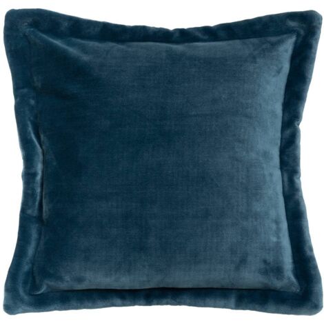 Flanellkissen Cuddly Blau Ägäisch 53x53cm - Atmosphera créateur d'intérieur