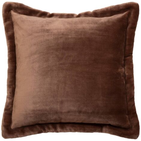 Kissen Flanell Cuddly Braun 53x53cm - Atmosphera créateur d'intérieur (1/3)