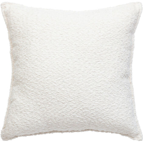 Soana bouclette Kissen elfenbeinweiß 45x45cm - Atmosphera créateur d'intérieur