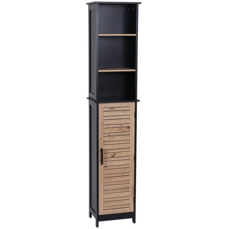 Säule mdf 1 tür + 3 regale mdf - bergen - Tendance