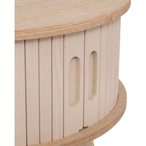 Couchtisch 2 Türen Nysos beige 60x60x40,7cm - Atmosphera créateur d'intérieur