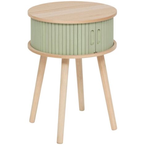 Nachttisch mit 2 Türen Nysos olivgrün 54x40x40cm - Atmosphera créateur d'intérieur