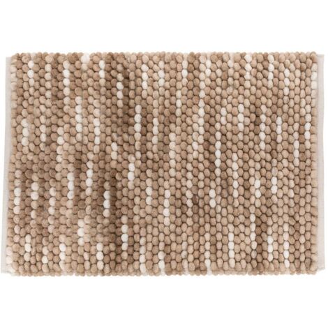 Badematte kugel aus baumwolle beige 75x50cm - 5five