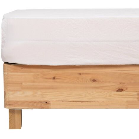Spannbettlaken Priscia weiß 160x200cm - Atmosphera créateur d'intérieur