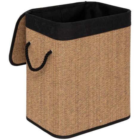 5five Wäschekorb Aus Bambus – Rund, 48 Liter, 50 Cm Hoch, Natürlicher Look