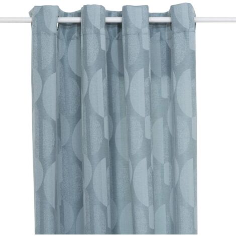 Vorhang Wimbi Jacquard hellblau 140x260cm - Atmosphera créateur d'intérieur