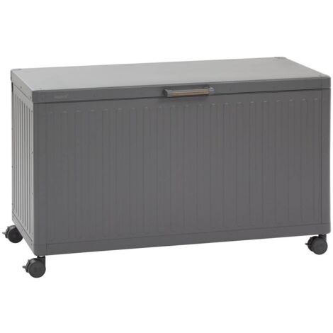 Aufbewahrungsbox Edenio graphit S 130 x 60,4 x 78cm aus Aluminium - Hespéride