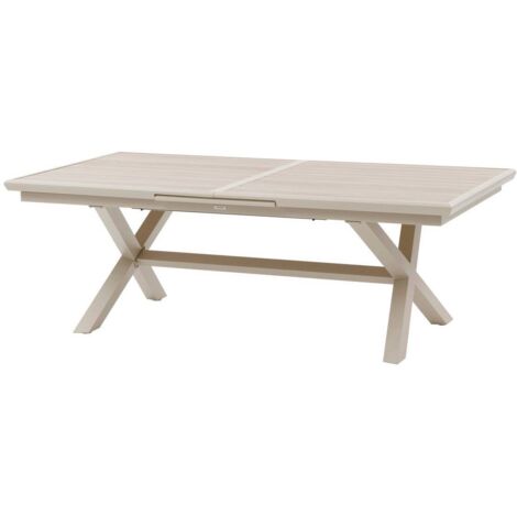 Gartentisch Axiome ausziehbar Leinen & Ton 10 Plätze aus Aluminium - Hespéride