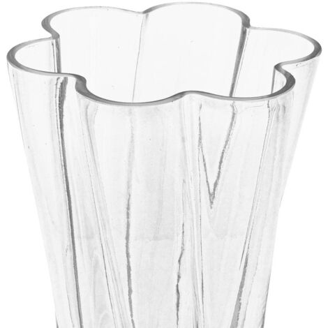 Atmosphera Vase Soliflore Évasé En Verre – H 30 Cm, Design Élégant Et Minimaliste Pour Fleurs Fraîches