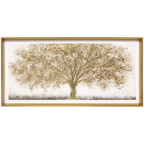 Gerahmte bedruckte Leinwand Eka braun 78x38cm - Atmosphera créateur d'intérieur