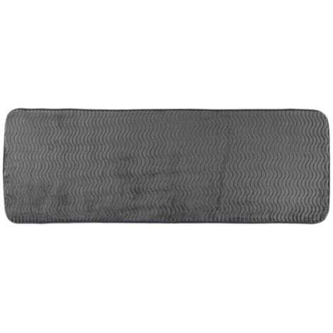 Polyesterteppich mit welleneffekt 40x120 cm - grau - Tendance