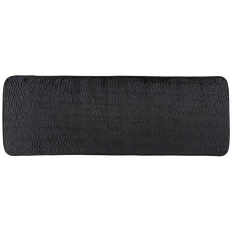 Polyesterteppich mit welleneffekt 40x120 cm - schwarz - Tendance