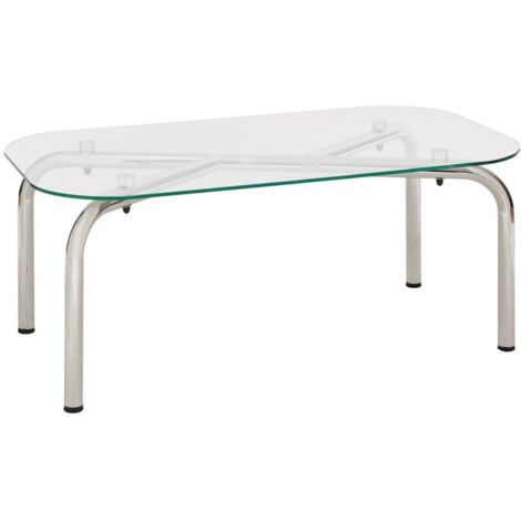 Couchtisch Hecate silber 110x60cm - Atmosphera créateur d'intérieur