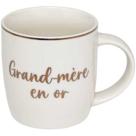 Becher Goldene Familie aus Porzellan 34cl -
