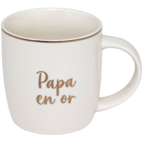 Becher Goldene Familie aus Porzellan 34cl -