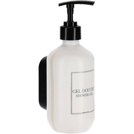 Duschgelspender aus kunststoff 380 ml mit wandhalterung zur befestigung oder 3 m - weiss - Tendance