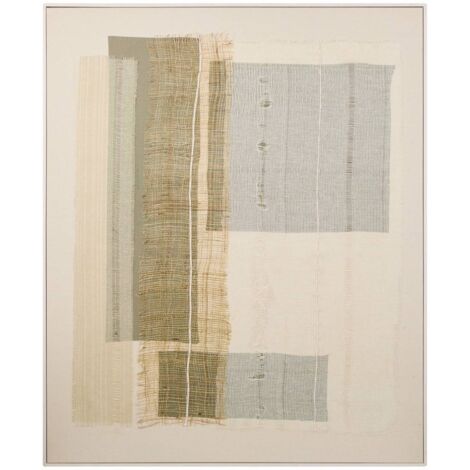 Leinwand 3D Celio 100x120cm beige Leinen - Atmosphera créateur d'intérieur