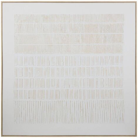 Leinwand 3D Morens 100x100cm weiß - Atmosphera créateur d'intérieur