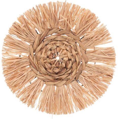 Set aus 3 Wanddekorationen - Bast D25 cm - Atmosphera créateur d'intérieur
