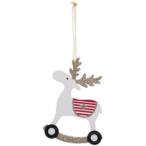 FEERIC LIGHTS & CHRISTMAS – Pferd Aus Vergoldetem Holz, 32 Cm, Deko-Objekt Für Weihnachten