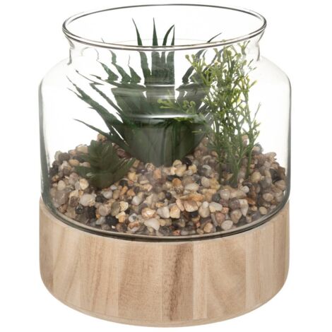 Terrarium fr knstliche Pflanzen - Glastopf - H17 -5 cm