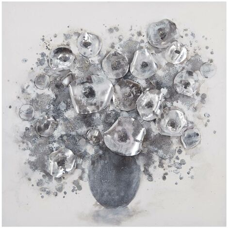 Abstrakte Leinwand Kylia 150x50cm - Graue Wandkunst Für Moderne Räume