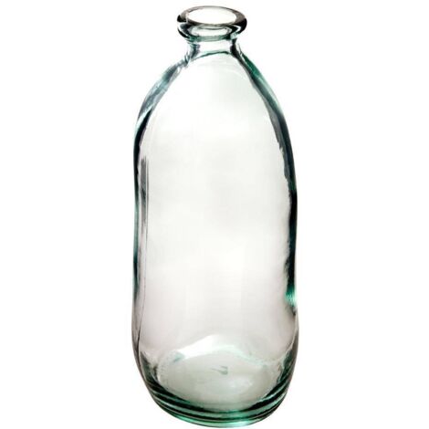 Vase Dame Jeanne - recyceltes Glas - transparent H 51 cm