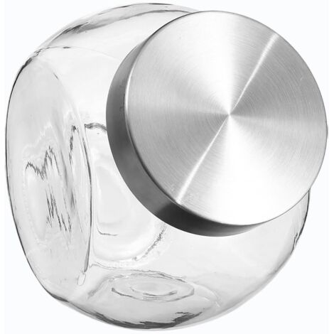 Glasbehälter mit Edelstahldeckel 2,1L
